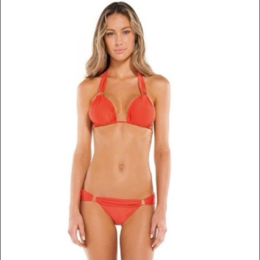 ViX Paula Hermanny Bia tube coral top- S - NWT